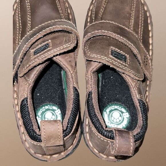 Toddler Buster Brown Hook & Loop Brown Leather Casual Loafer Shoes Size 9 - Picture 3 of 7
